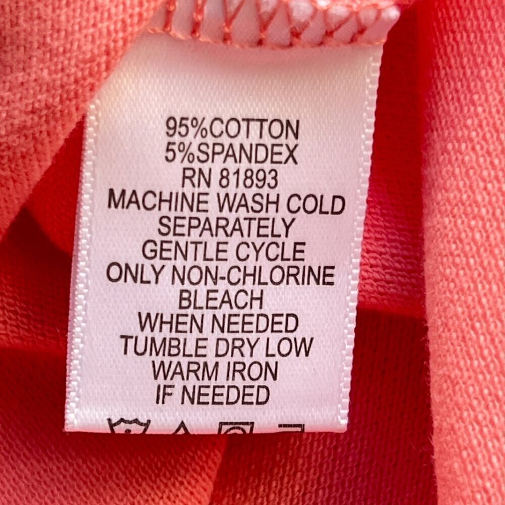 Women's Polo Style Dress, Coral, 2X - Picture 6 of 8